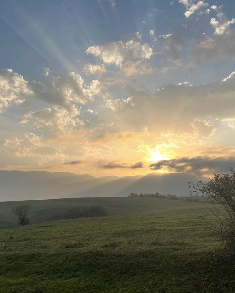 Sunrise in Getahovit by Varak Ghazarian