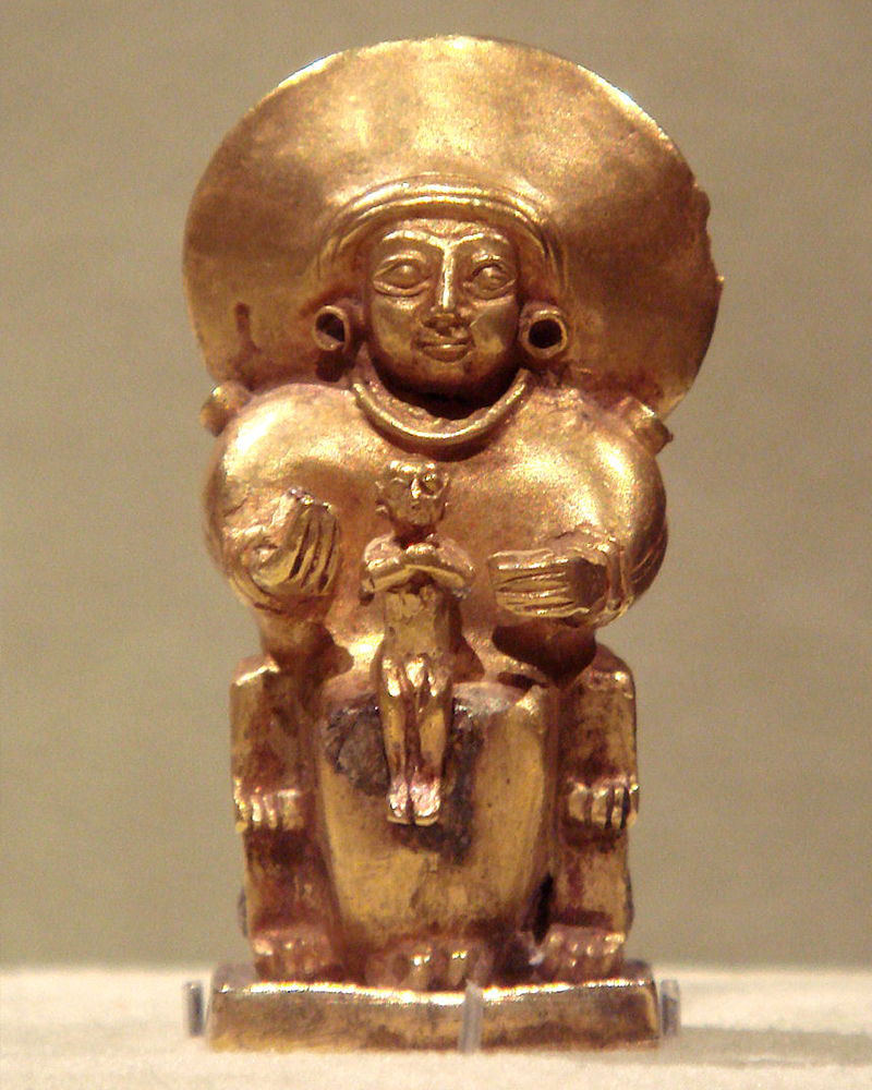1500 BCE Hittite sun goddess and child